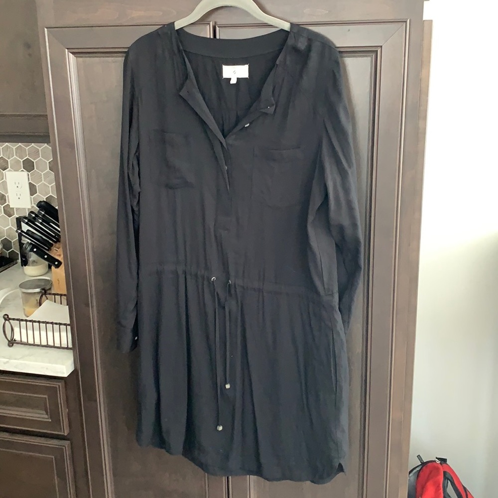 Loft Lou & Grey Black Drawstring Dress
